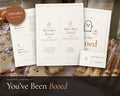 You've Been Booed Printable Kit printable from Rooted & Refined: cover preview with the printed pages styled on a table