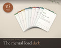 Home Routine Cards printable from Rooted & Refined: cover preview with the printed pages styled on a table