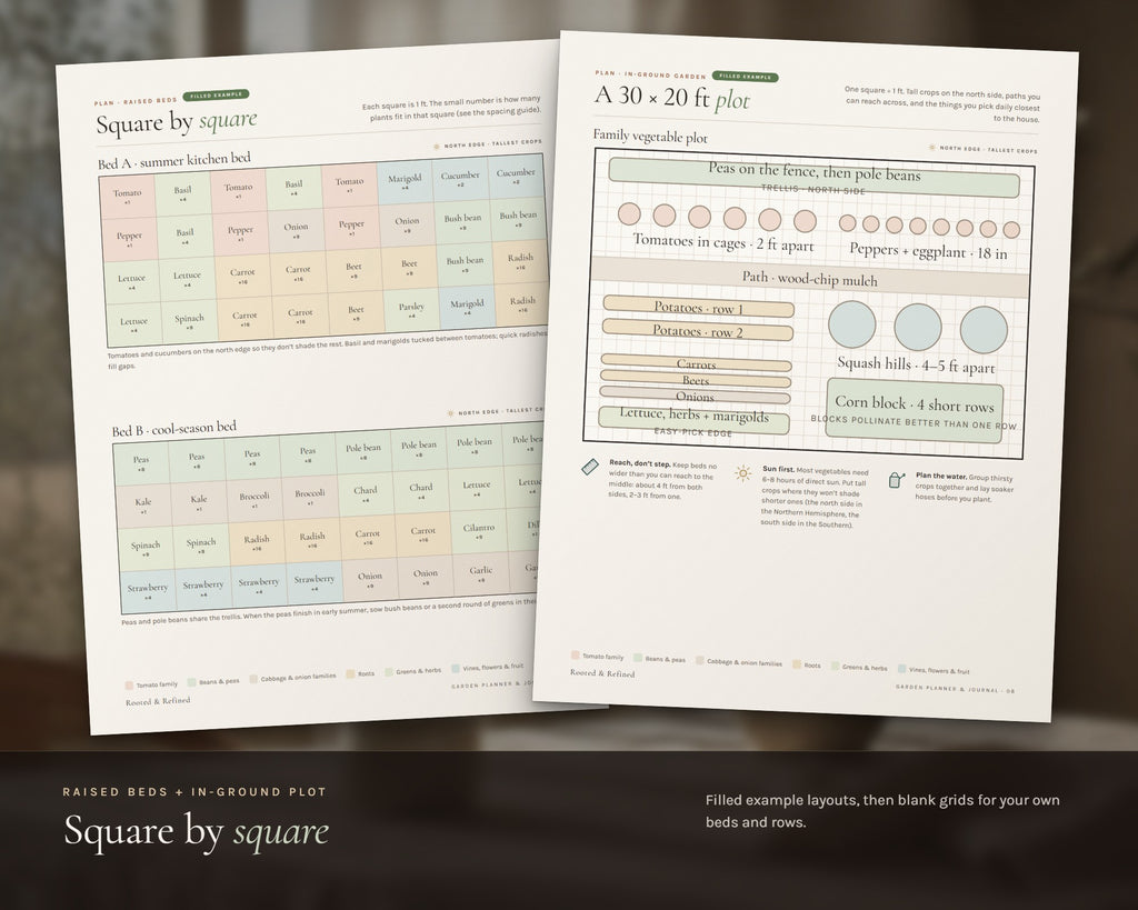Inside the Garden Planner printable: sample pages, view 3 of 7