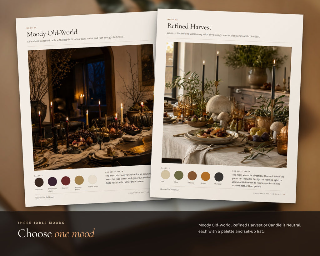 Inside the The Halloween Hosting Guide printable: sample pages, view 3 of 8