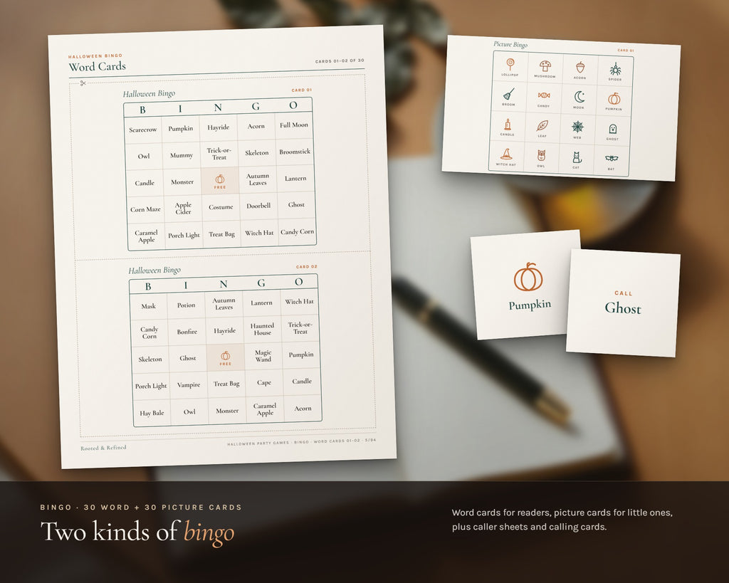 Inside the Halloween Party Games Bundle printable: sample pages, view 3 of 8
