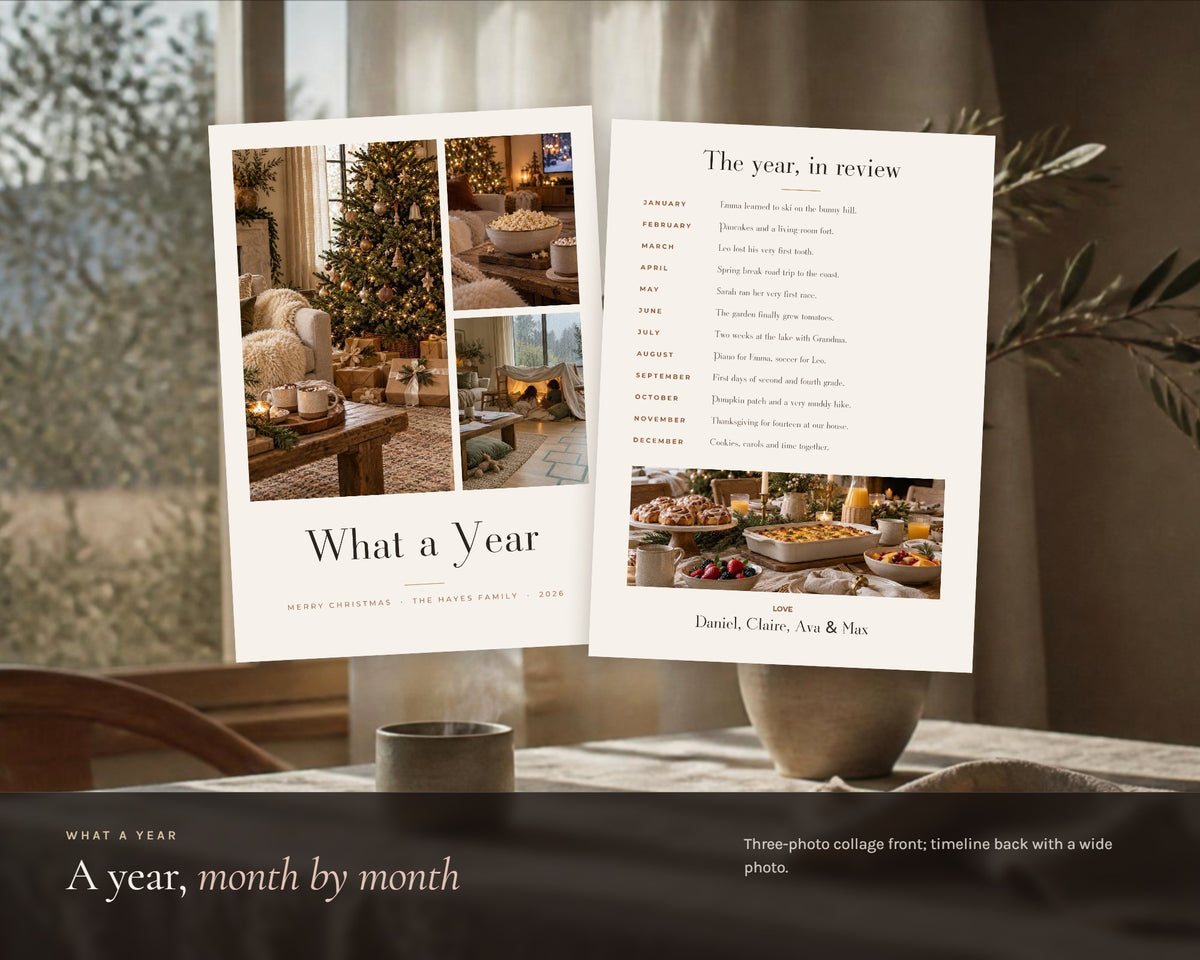 Inside the Christmas Photo Card Canva Templates (Set of 3) printable: sample pages, view 4 of 8
