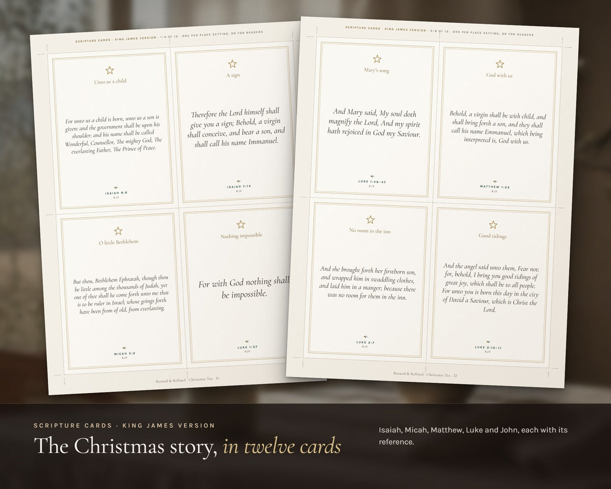 Inside the Christmas Tea Party Kit printable: sample pages, view 4 of 7