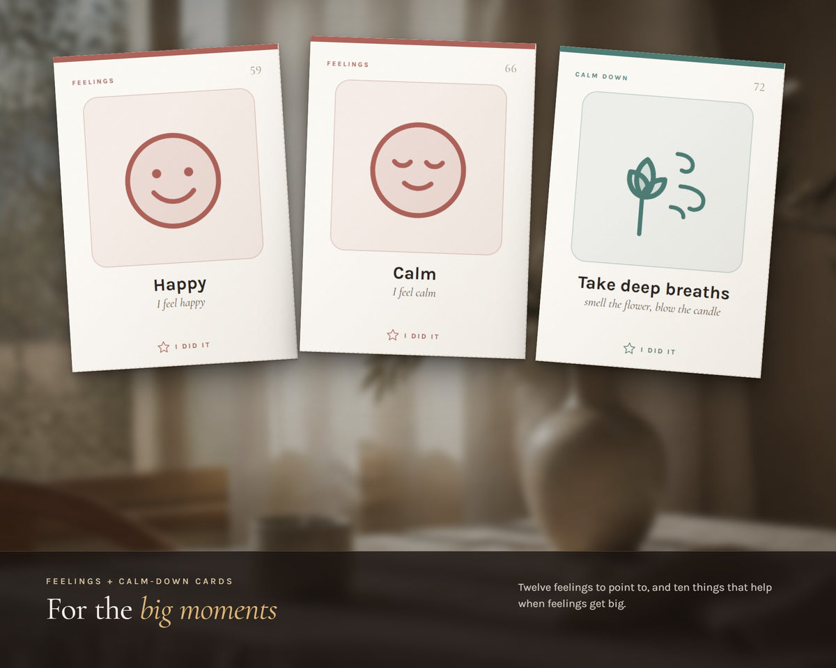 Inside the Kids Visual Routine Cards printable: sample pages, view 4 of 8