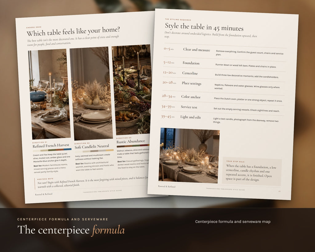 Inside the Thanksgiving Tablescape Guide printable: sample pages, view 4 of 7