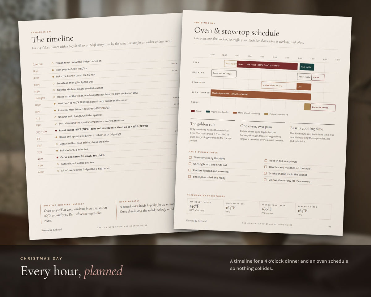 Inside the The Complete Christmas Hosting Guide printable: sample pages, view 4 of 7