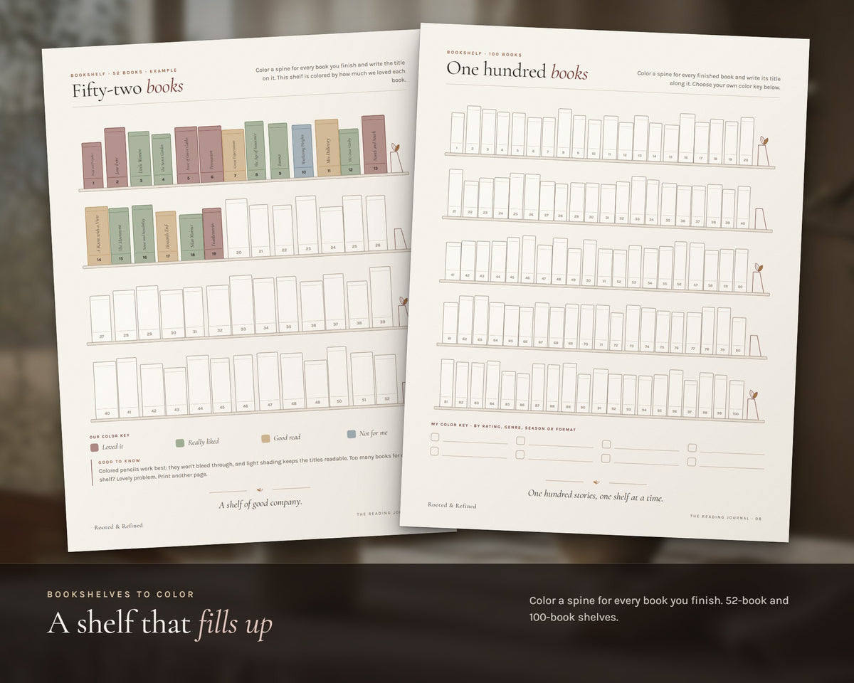 Inside the Reading Journal printable: sample pages, view 4 of 8