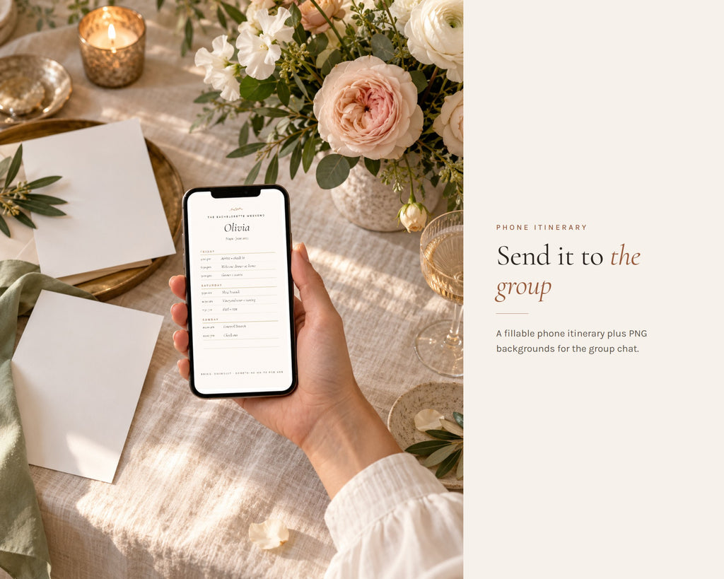 Inside the Bachelorette Weekend Kit printable: sample pages, view 4 of 7