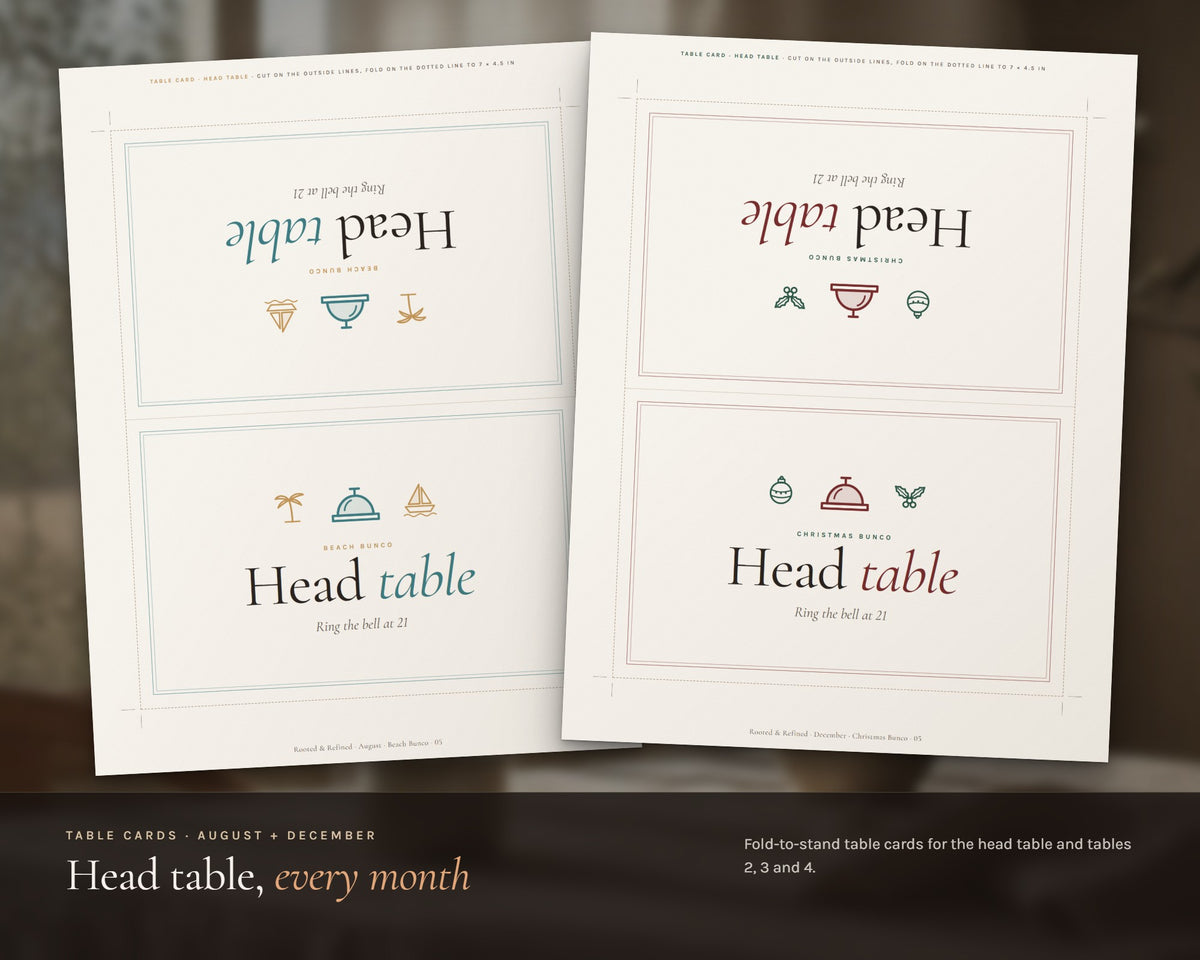 Inside the Bunco Year Bundle: 12 Themes printable: sample pages, view 4 of 8