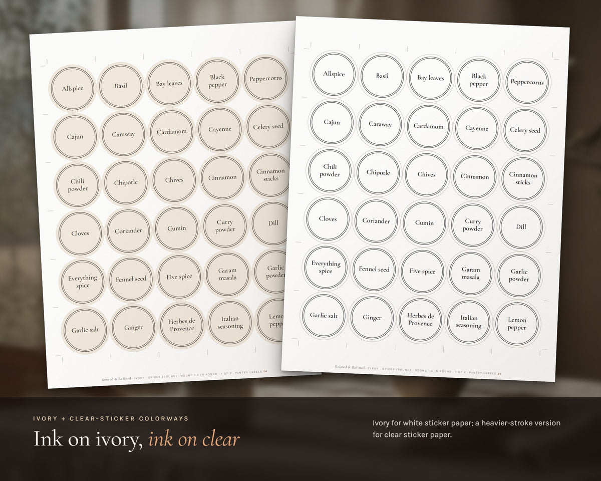 Inside the Pantry Labels printable: sample pages, view 4 of 8