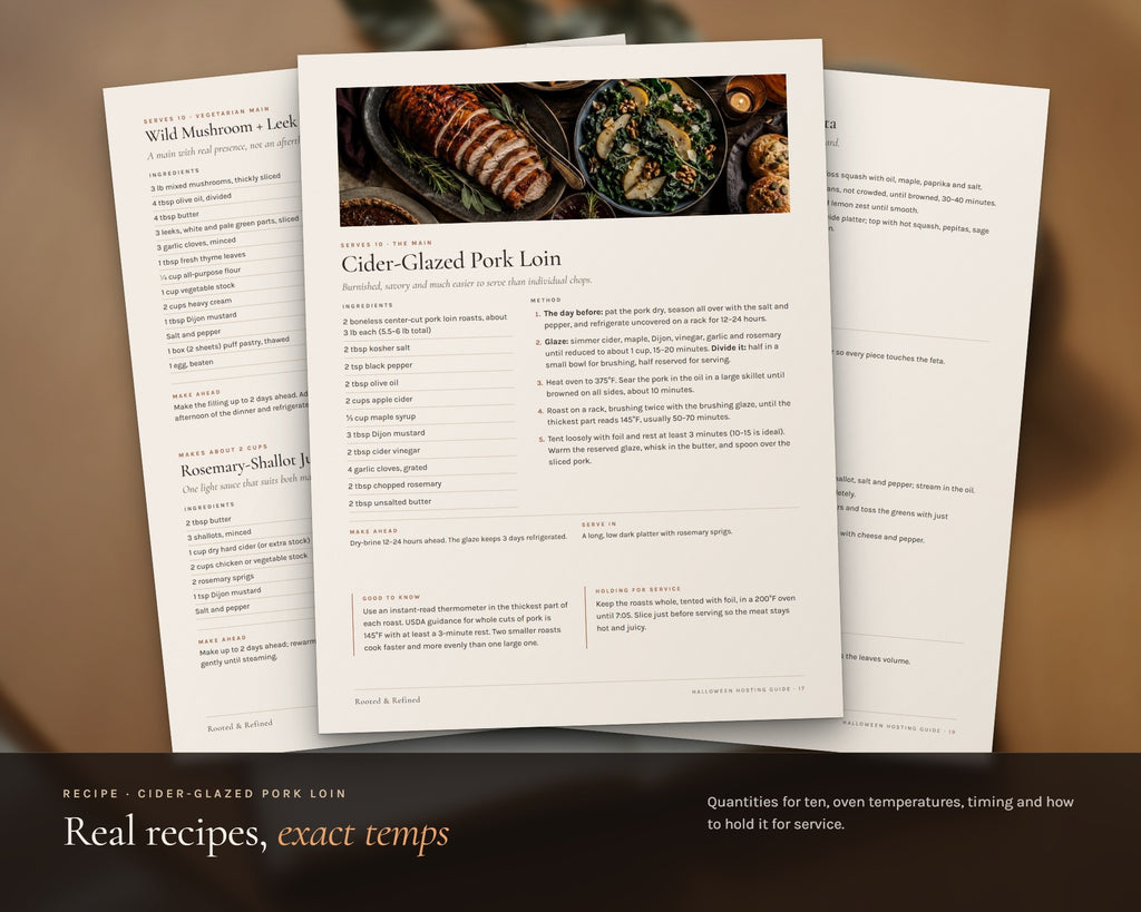 Inside the The Halloween Hosting Guide printable: sample pages, view 5 of 8