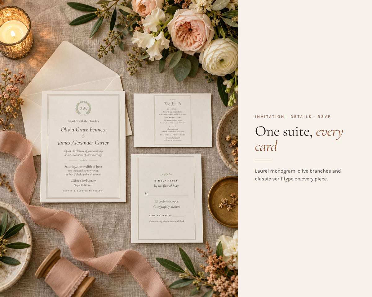 Inside the Wedding Invitation Suite printable: sample pages, view 5 of 7