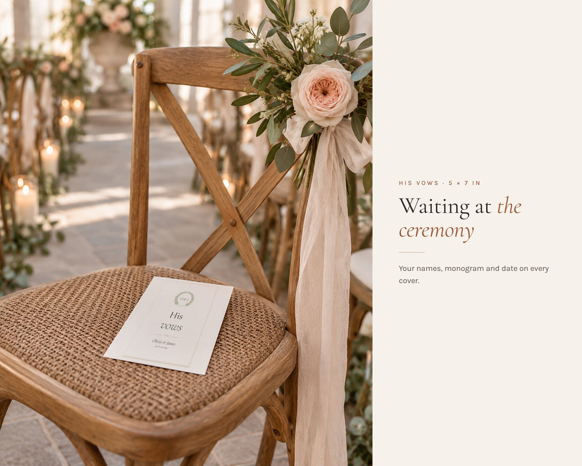 Inside the Wedding Vow Books printable: sample pages, view 5 of 7