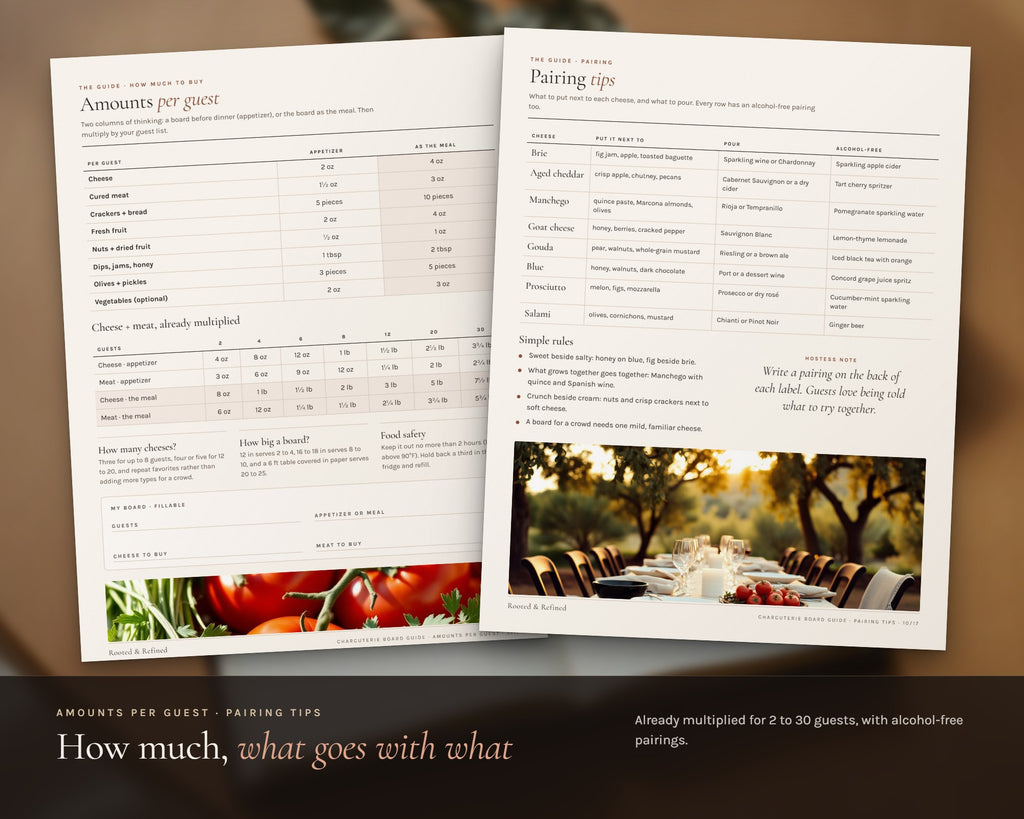 Inside the Charcuterie Board Guide printable: sample pages, view 5 of 7