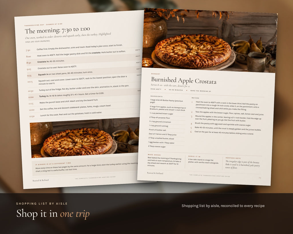 Inside the The Complete Thanksgiving Hosting Guide printable: sample pages, view 5 of 8