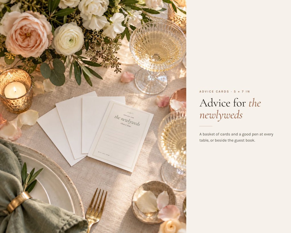 Inside the Wedding Advice Cards printable: sample pages, view 5 of 7