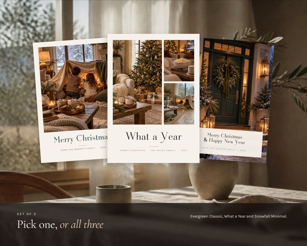 Inside the Christmas Photo Card Canva Templates (Set of 3) printable: sample pages, view 6 of 8