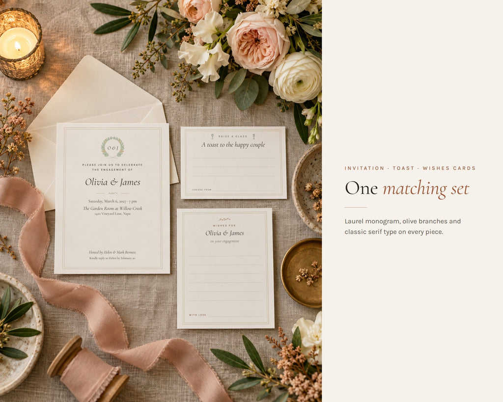 Inside the Engagement Party Kit printable: sample pages, view 6 of 7