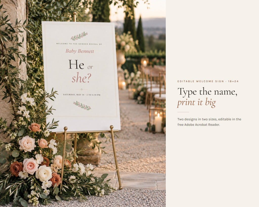Inside the Gender Reveal Party Games printable: sample pages, view 6 of 7