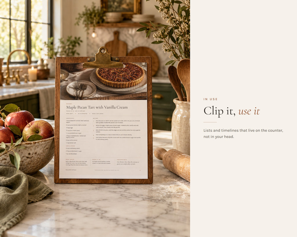 Inside the Thanksgiving Recipe Cards printable: sample pages, view 6 of 7