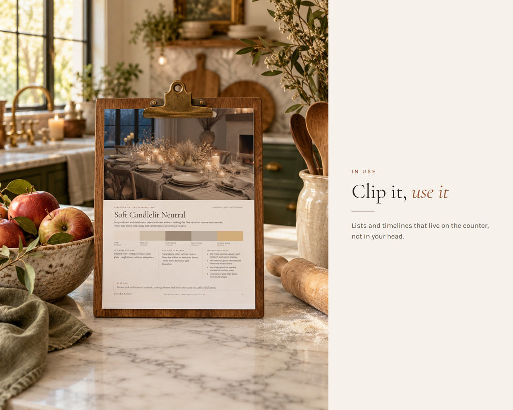 Inside the Thanksgiving Tablescape Guide printable: sample pages, view 6 of 7