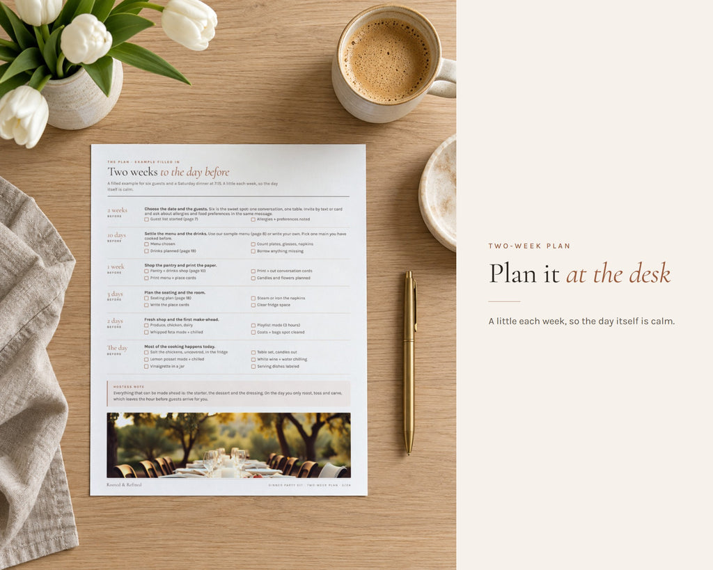 Inside the Dinner Party Kit printable: sample pages, view 6 of 7