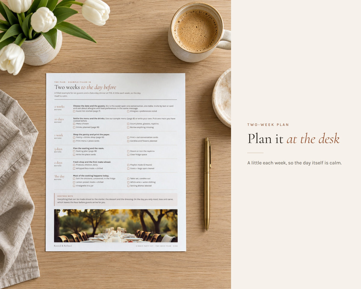 Inside the Dinner Party Kit printable: sample pages, view 6 of 7