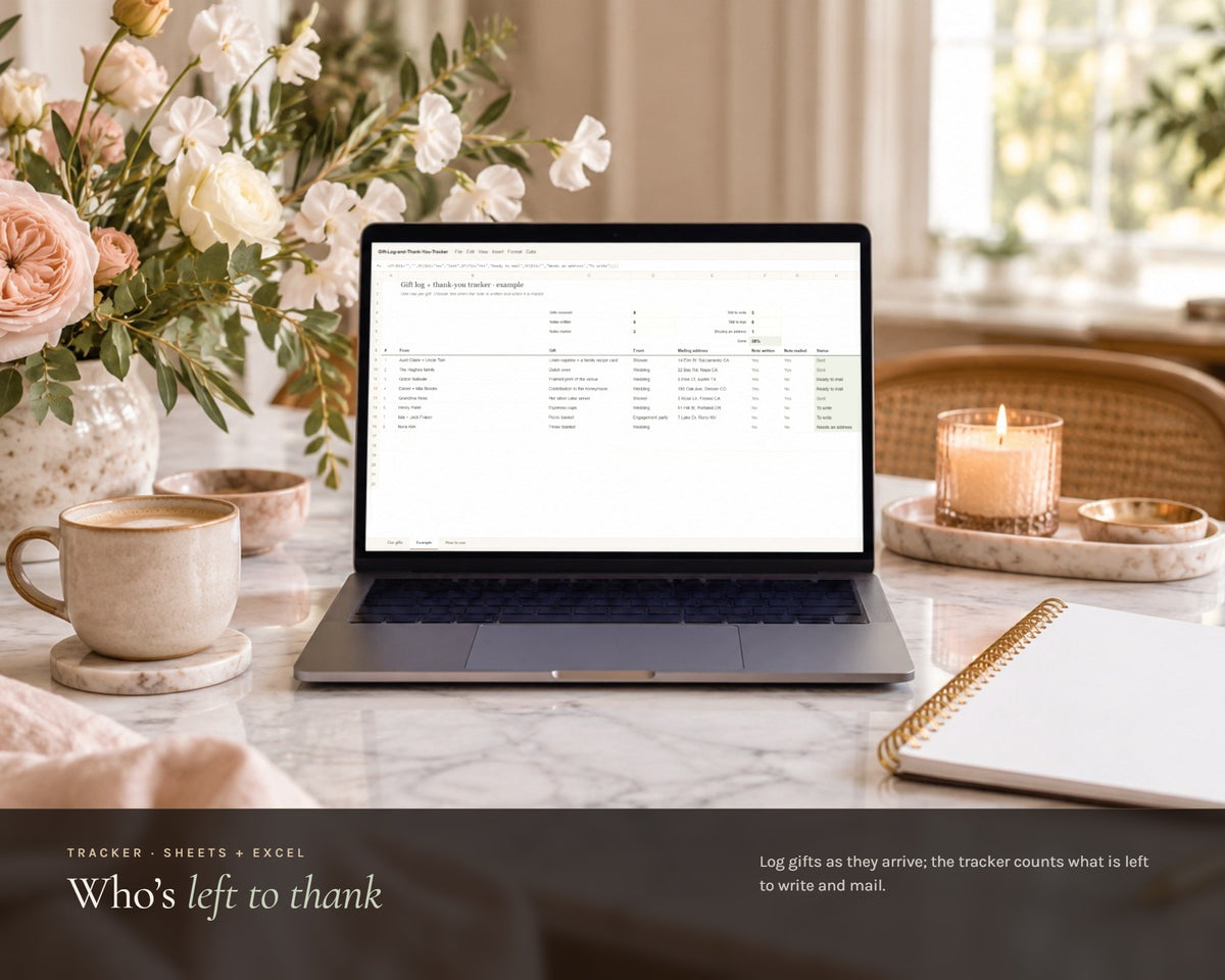 Inside the Wedding Thank You Cards printable: sample pages, view 6 of 7