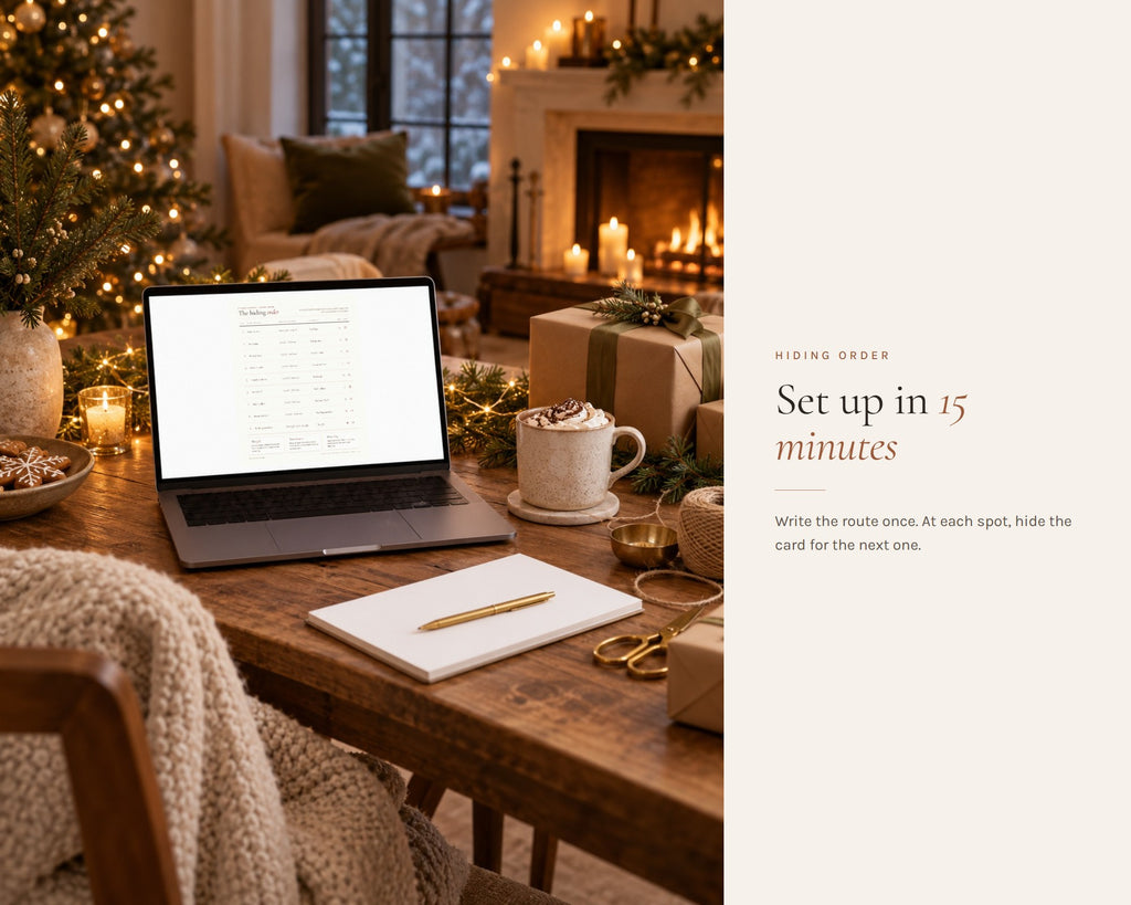 Inside the Christmas Present Scavenger Hunt for Kids printable: sample pages, view 6 of 7