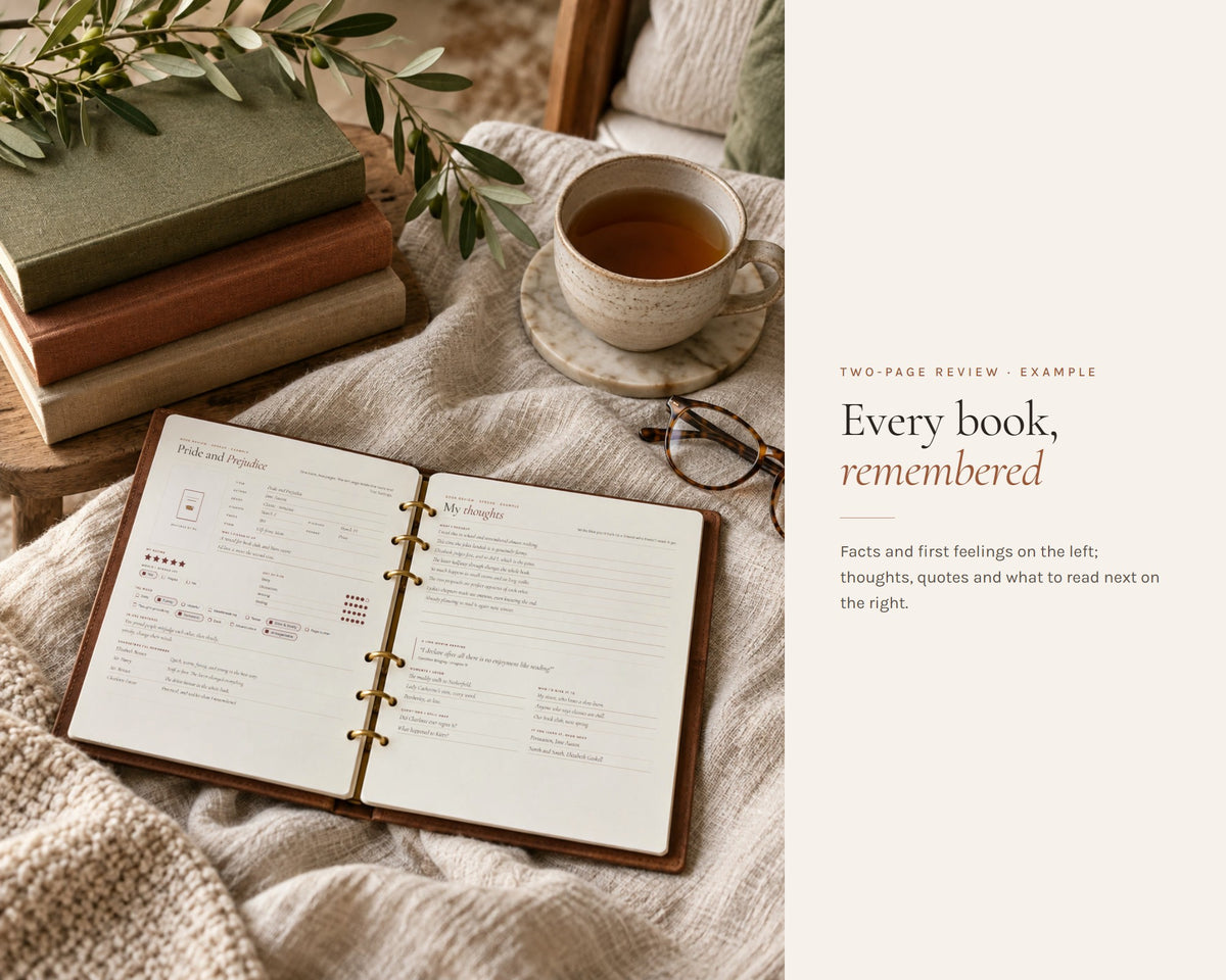 Inside the Reading Journal printable: sample pages, view 7 of 8