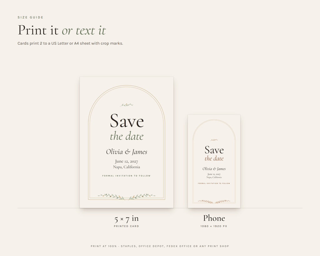 Inside the Save the Date printable: sample pages, view 7 of 7