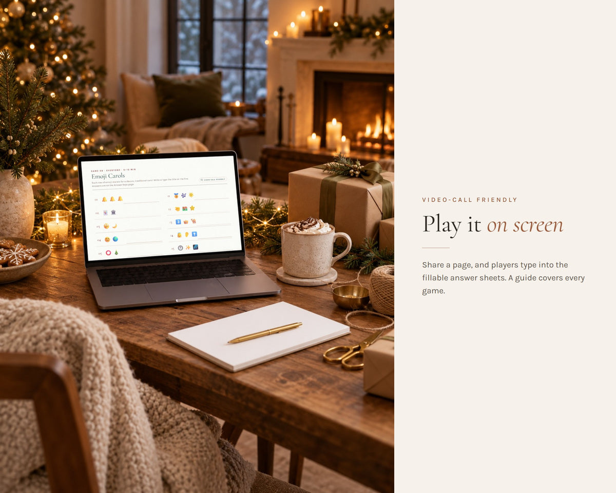 Inside the 12 Office Christmas Party Games printable: sample pages, view 7 of 8