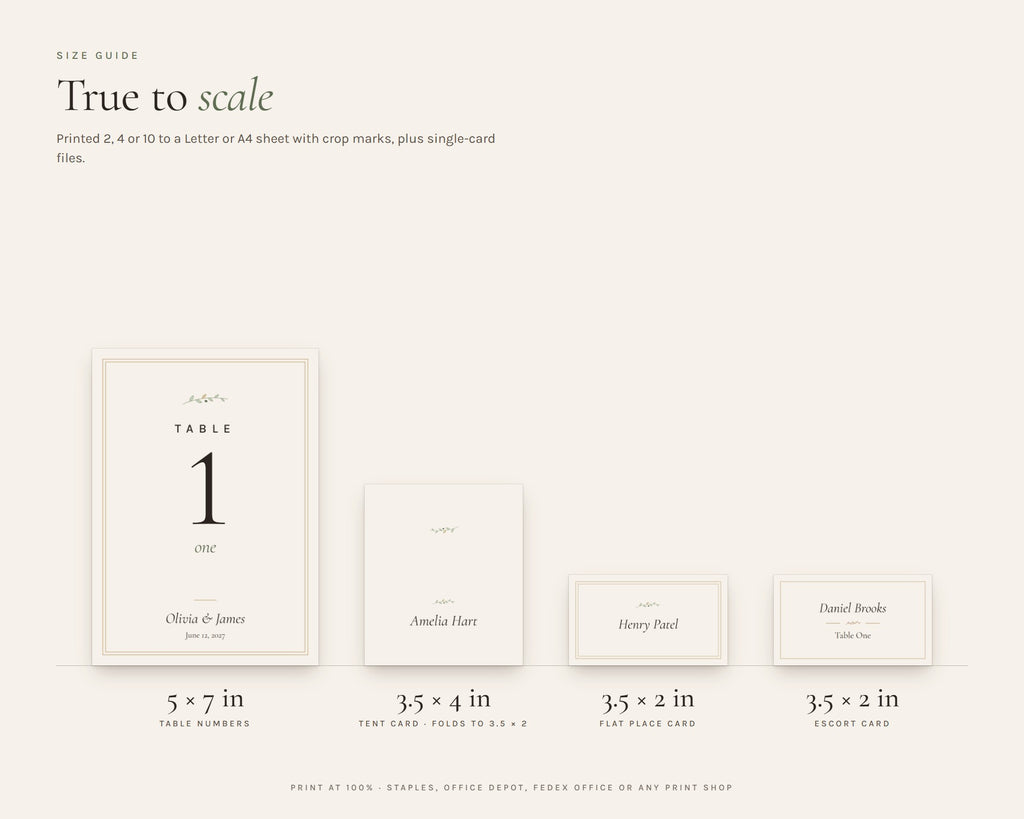 Inside the Wedding Table Numbers 1-30 printable: sample pages, view 7 of 7