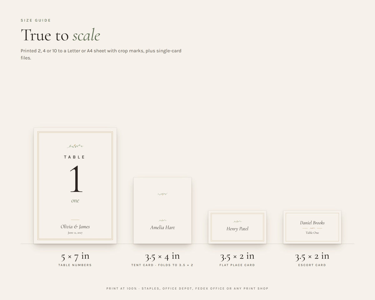 Inside the Wedding Table Numbers 1-30 printable: sample pages, view 7 of 7
