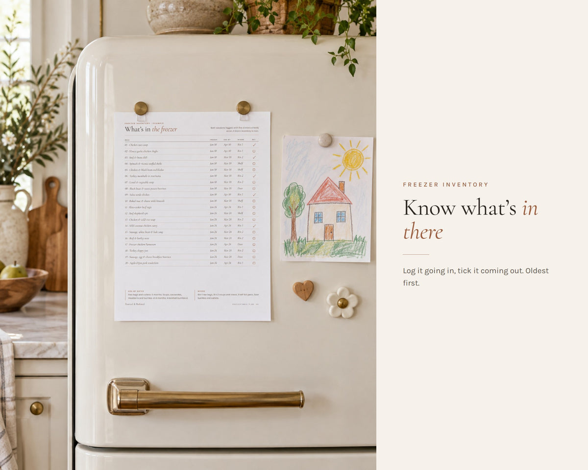 Inside the Freezer Meal Plan printable: sample pages, view 7 of 8