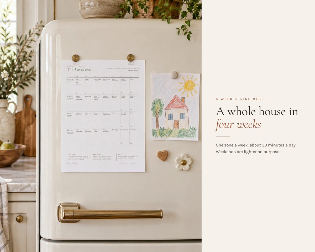 Inside the Spring Cleaning Checklist printable: sample pages, view 7 of 8