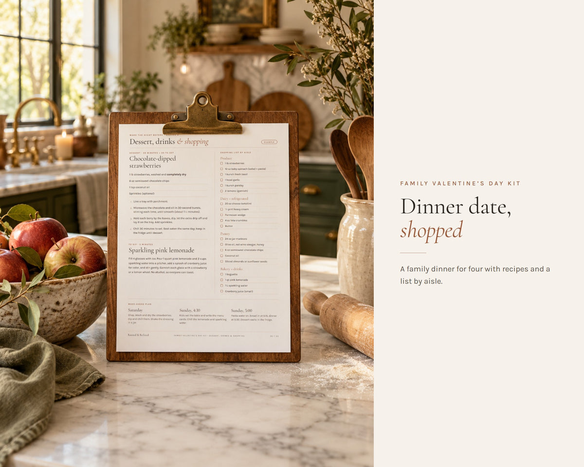 Inside the Valentine's Day Bundle printable: sample pages, view 7 of 8