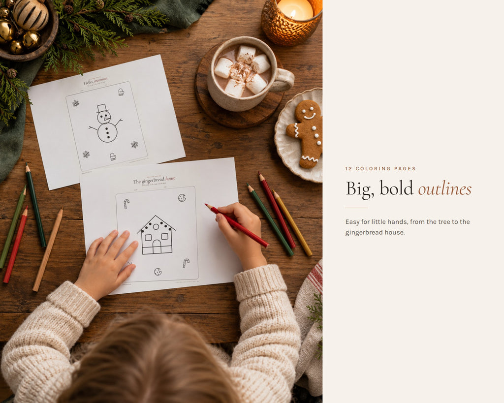 Inside the Christmas Activity Pack for Kids printable: sample pages, view 7 of 8