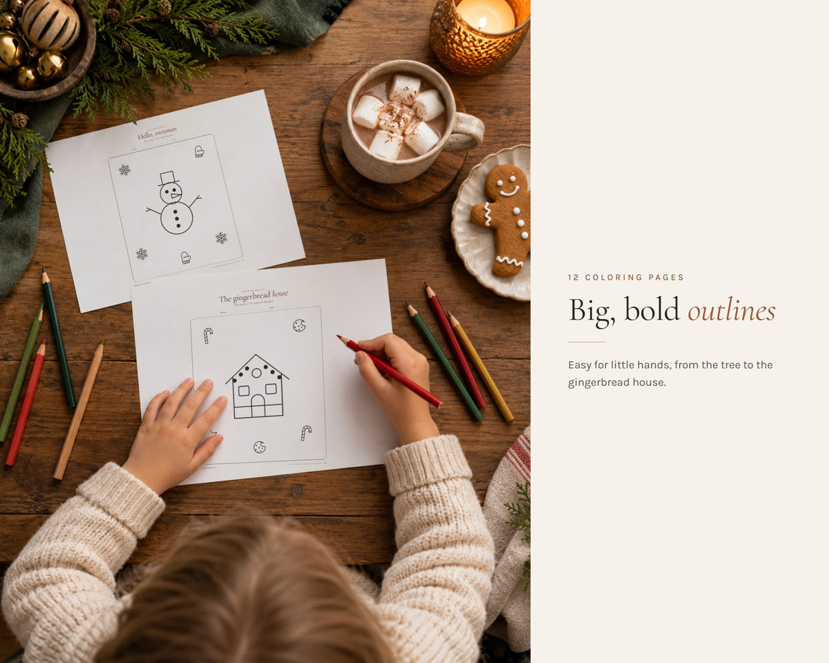 Inside the Christmas Activity Pack for Kids printable: sample pages, view 7 of 8