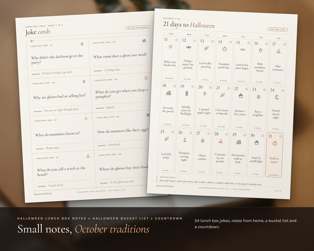 Inside the Halloween Mega Bundle printable: sample pages, view 7 of 8