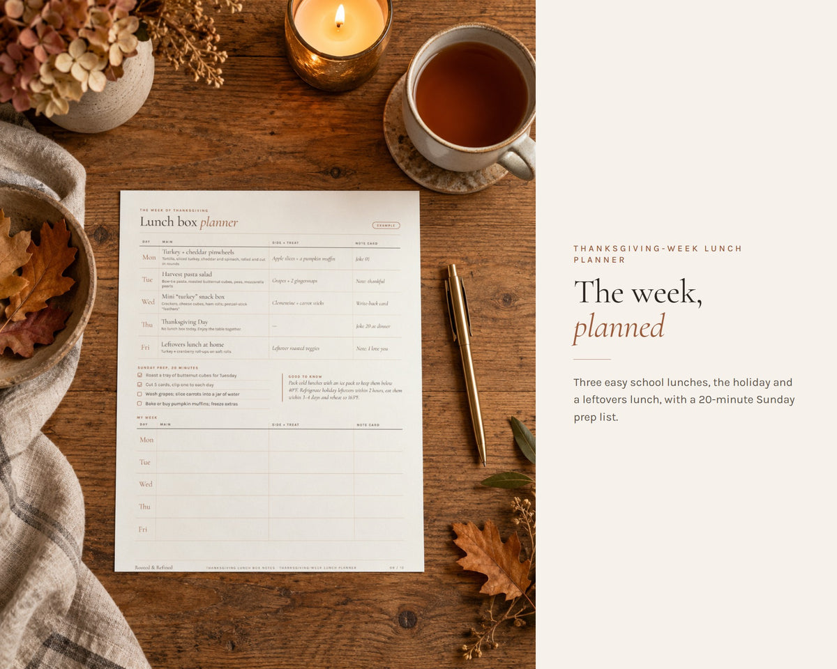 Inside the Thanksgiving Lunch Box Notes for Kids printable: sample pages, view 7 of 8