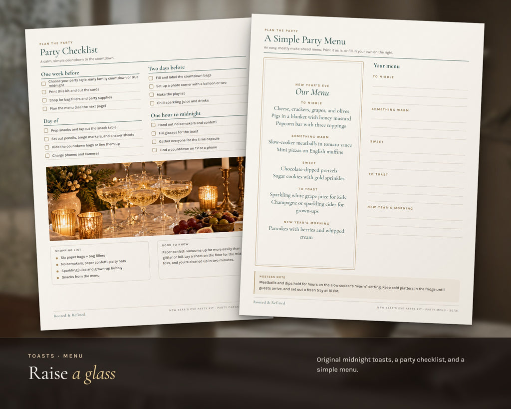 Inside the New Year's Eve Games 2027 printable: sample pages, view 7 of 8