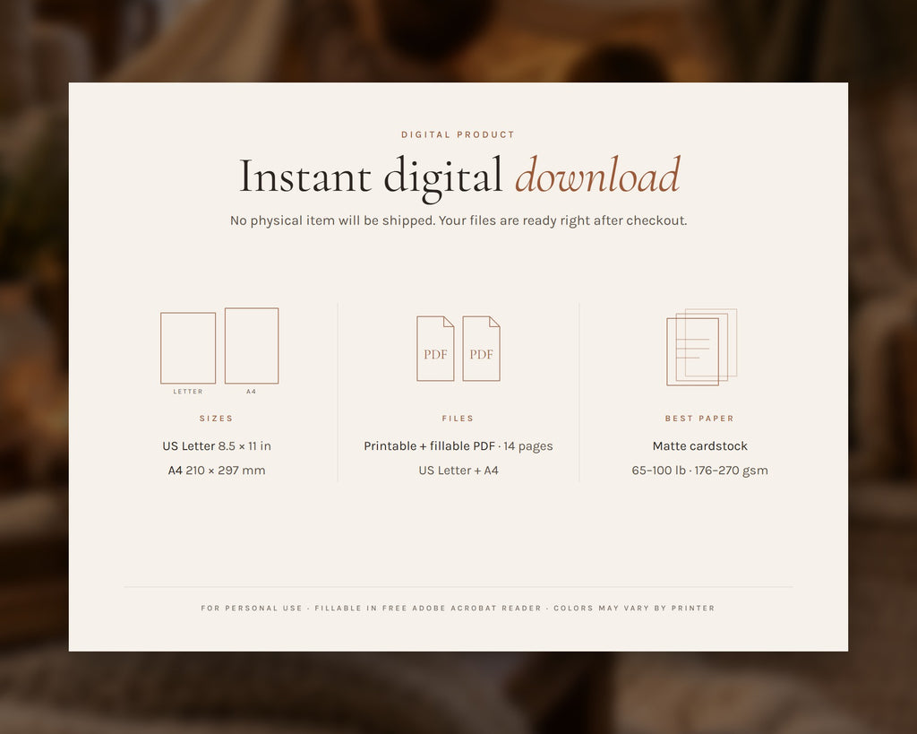 Inside the Hot Cocoa Bar Kit printable: sample pages, view 7 of 7