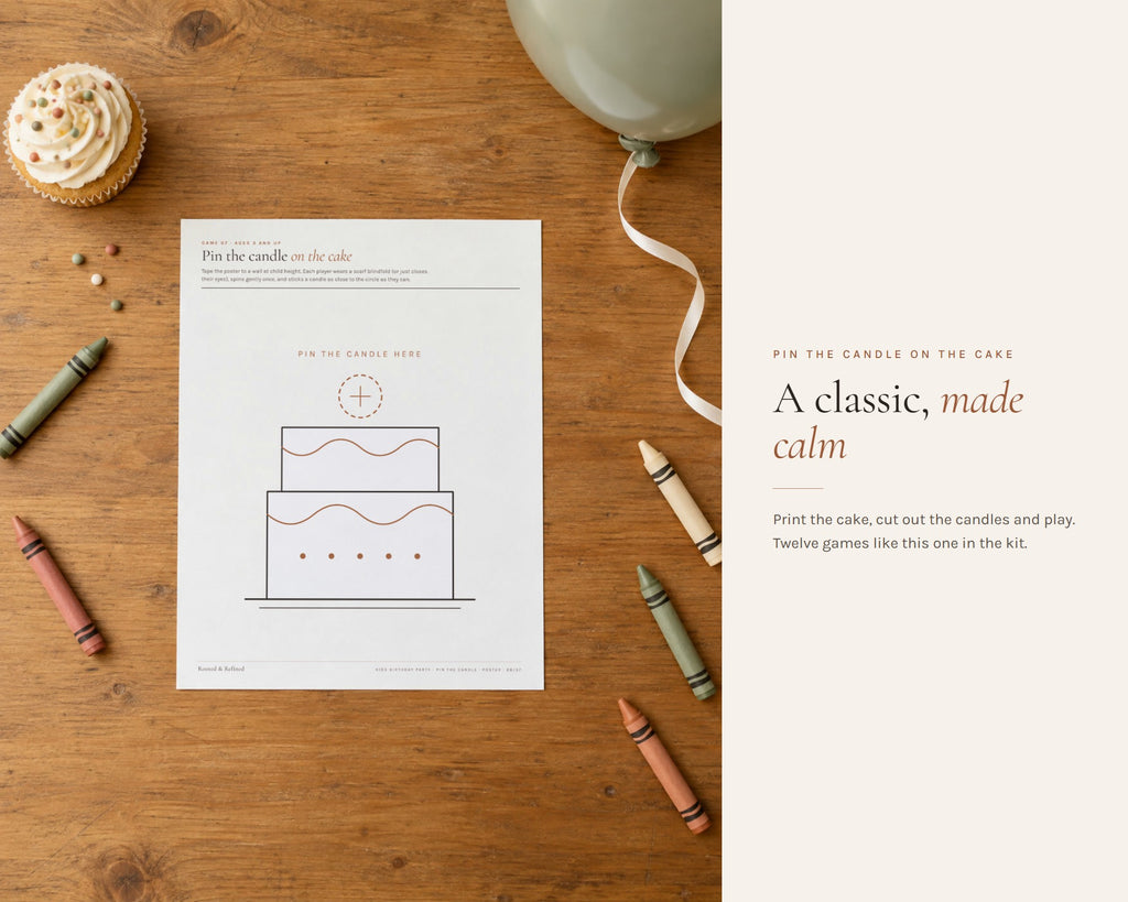 Inside the Kids Birthday Party Games and Planner printable: sample pages, view 8 of 8