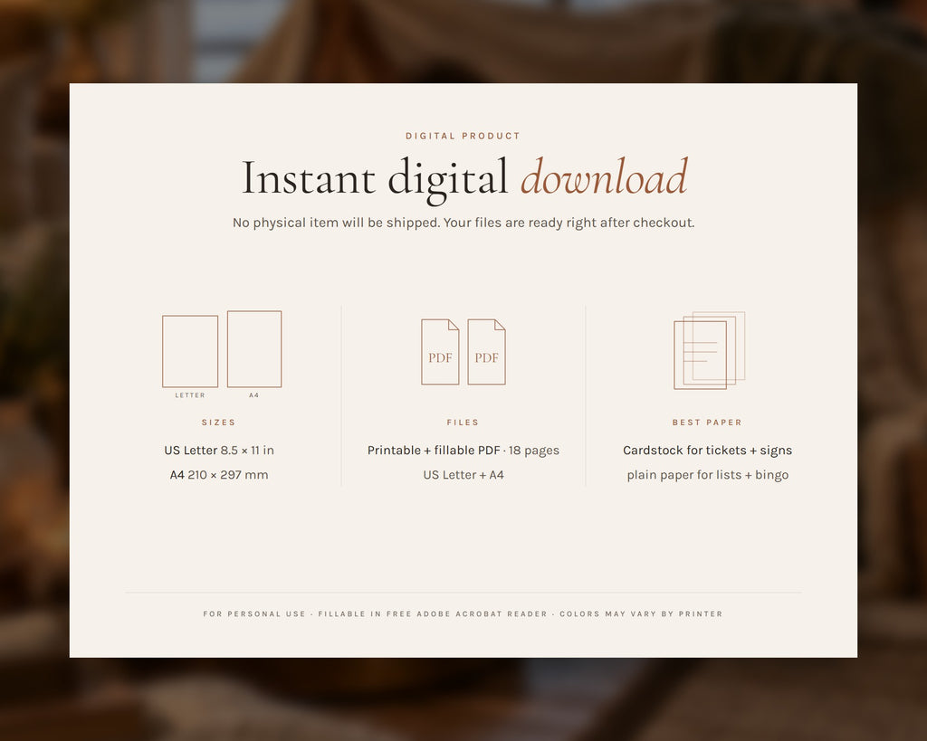 Inside the Christmas Movie Night printable: sample pages, view 8 of 8
