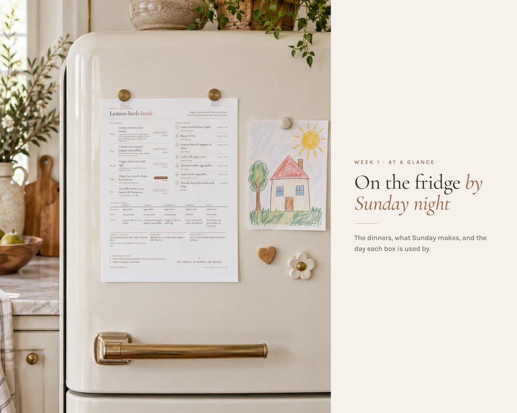 Inside the Meal Prep Planner printable: sample pages, view 8 of 8