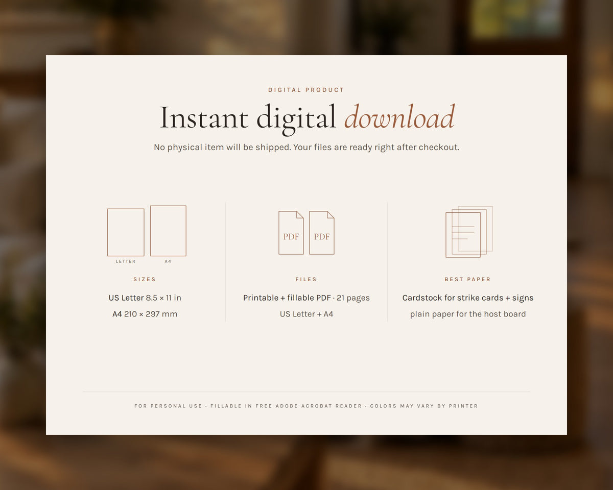 Inside the Survey Says Christmas Game printable: sample pages, view 8 of 8