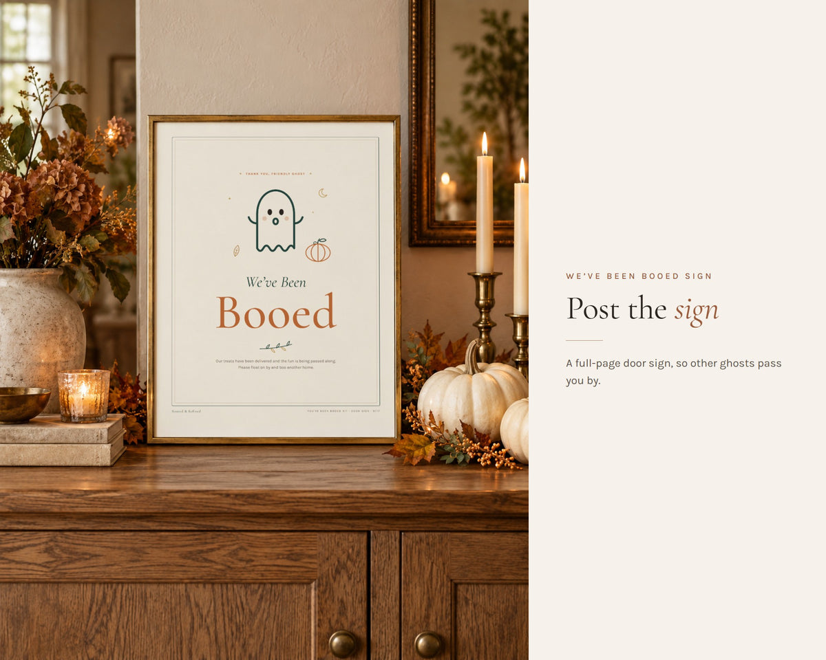 Inside the You've Been Booed Printable Kit printable: sample pages, view 8 of 8