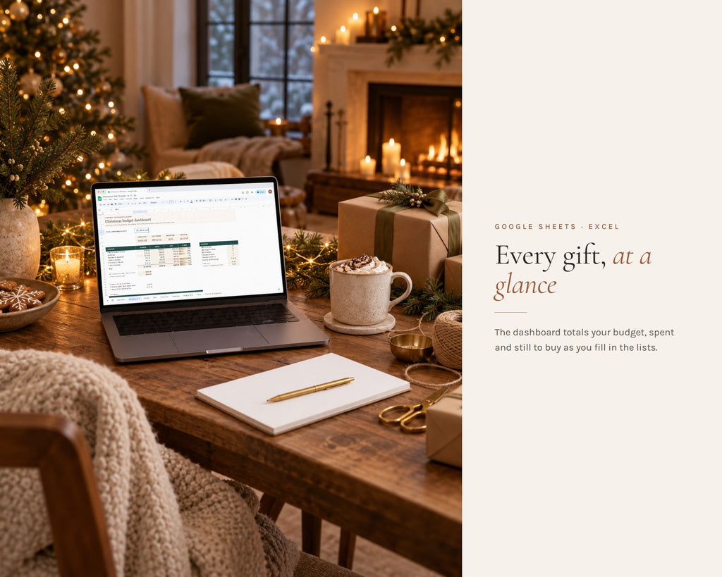 Inside the Christmas Gift Tracker Spreadsheet printable: sample pages, view 8 of 8