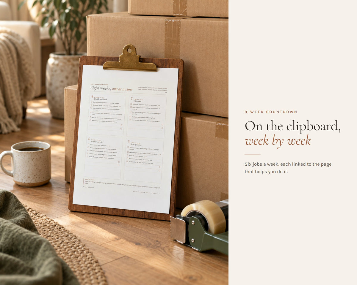 Inside the Moving Planner printable: sample pages, view 8 of 8